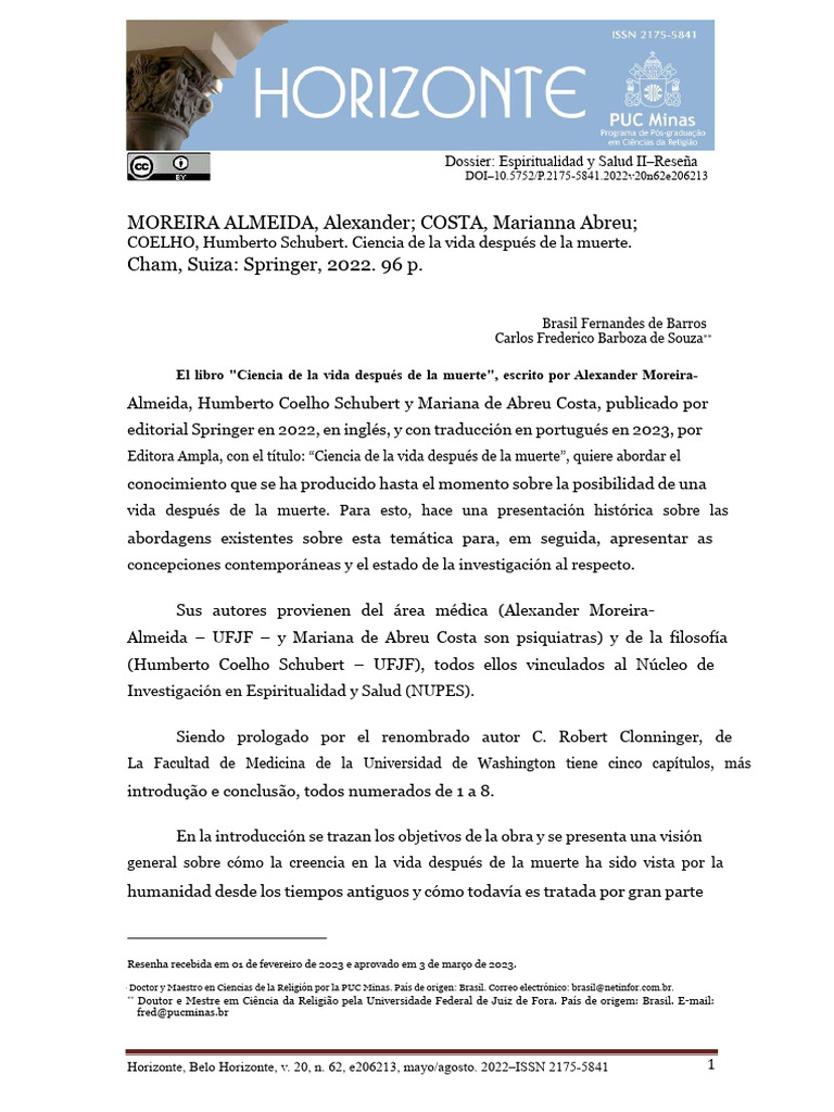 Ciencia de La Vida Despues de La Muerte | PDF | Mente | Alma