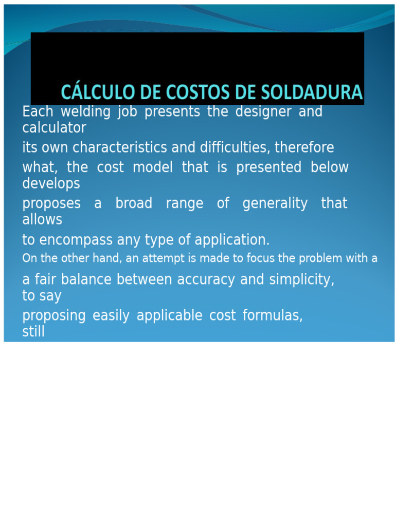 Welding Cost Analysis and Factors | PDF | Welding | Construction