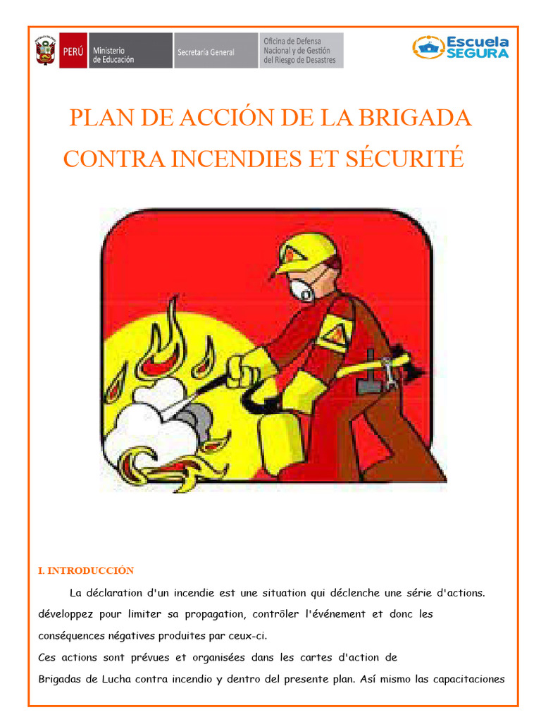 Plan d'Action contre Incendies et Sécurité | PDF | Pompier | Sécurité