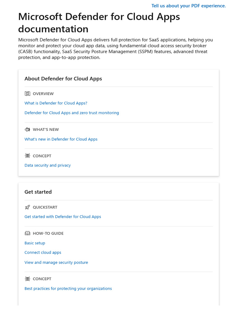 Microsoft Defender for Cloud Apps Guide | PDF | Cloud Computing ...