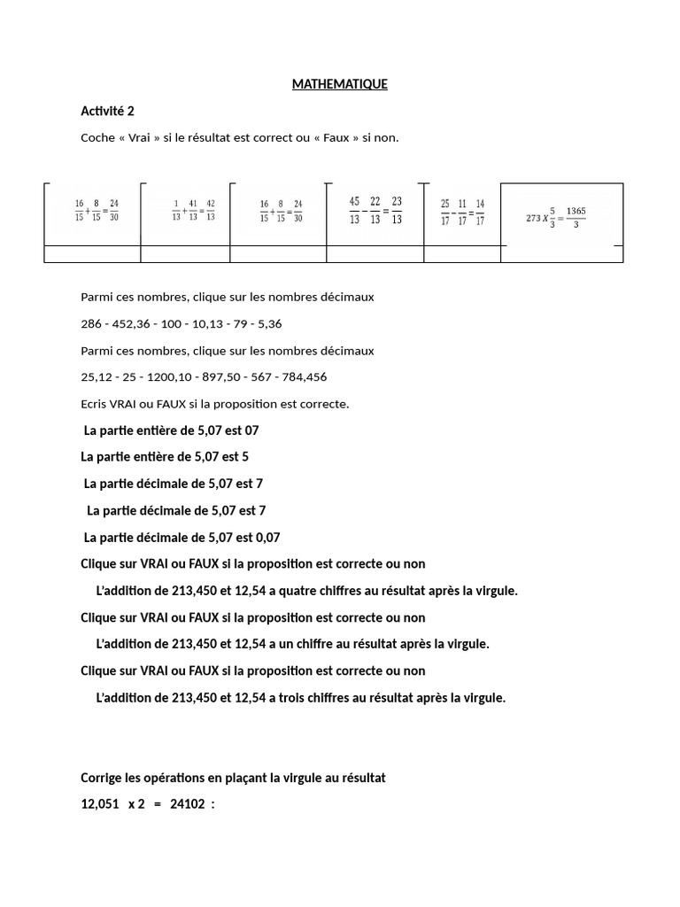 Mathemat i Que | PDF