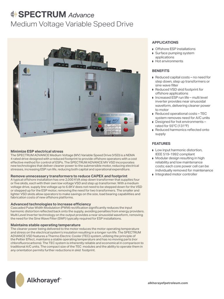 Medium Voltage VSD for Offshore ESPs | PDF | Power Inverter ...