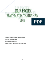 Kerja Projek Matematik Tambahan Kedah 2012