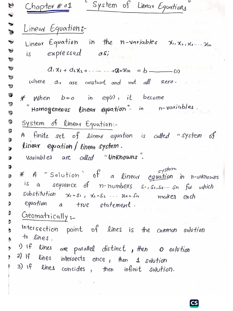 Linear Algebra Kust PDF Notes | PDF