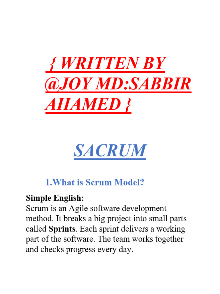 All Models Note | PDF