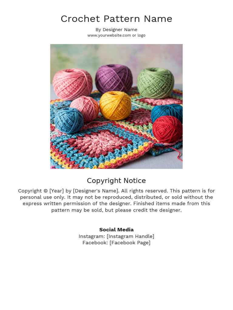 Comprehensive Crochet Pattern Guide | PDF | Crochet | Needlework