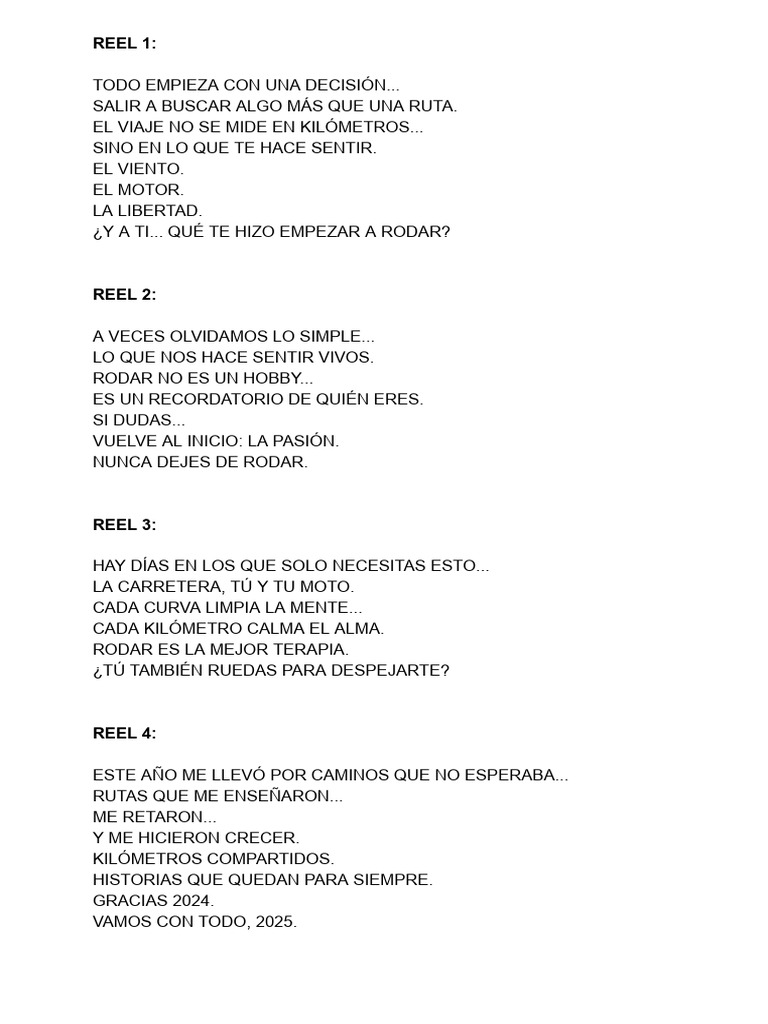 Reels | PDF