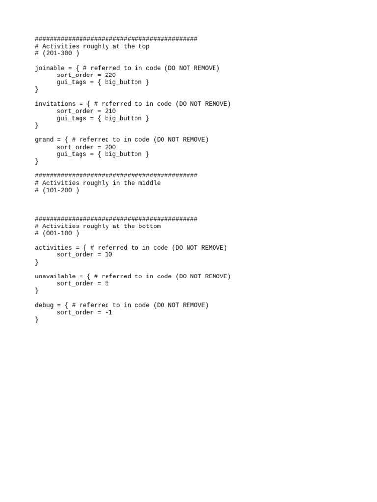 00 Activity Group Types | PDF