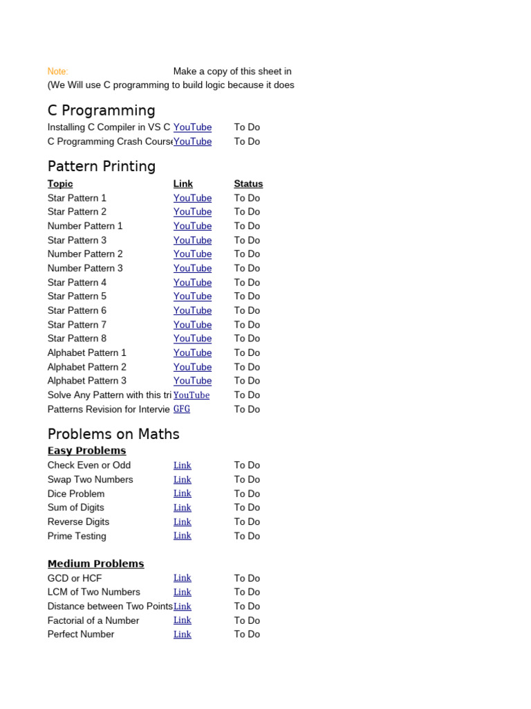 C Programming Patterns and Algorithms Guide | PDF | Arithmetic | Number ...