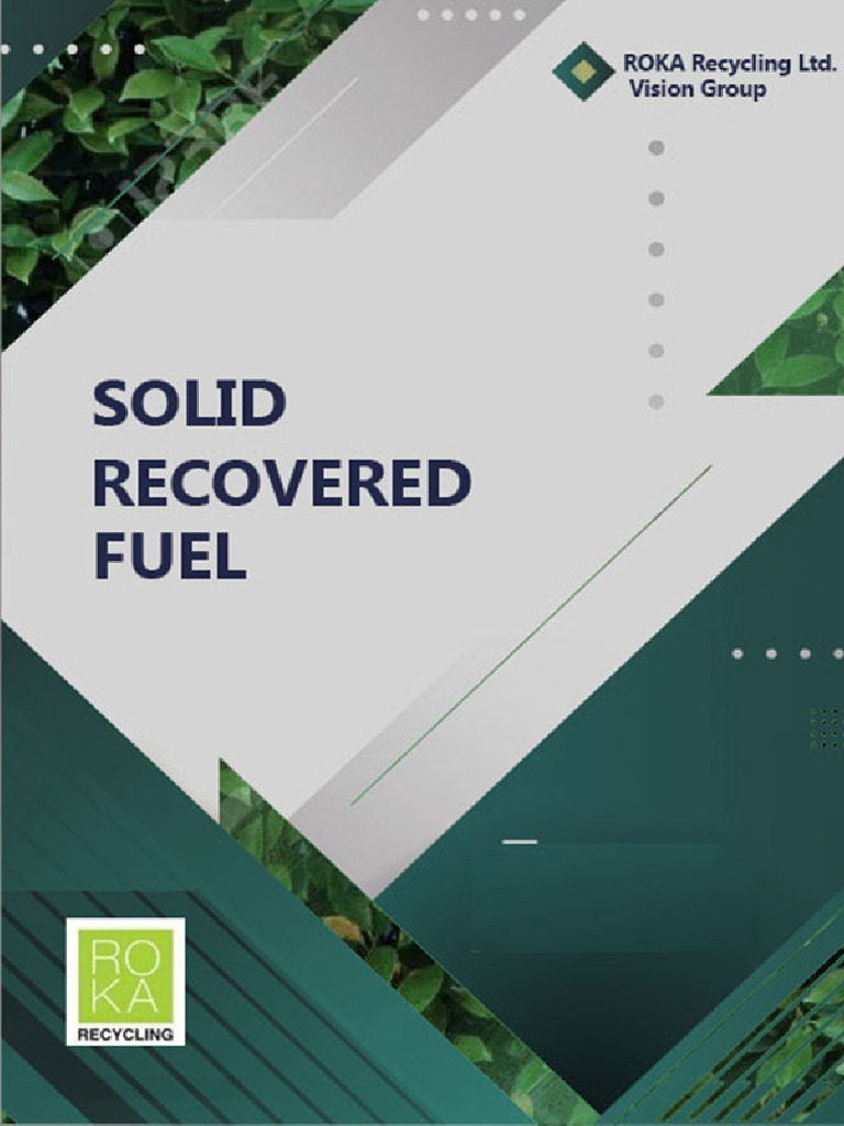 Understanding Solid Recovered Fuel (SRF) | PDF | Materials | Chemical ...