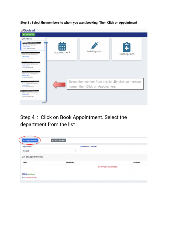 OPD Appointment Booking Guide | PDF