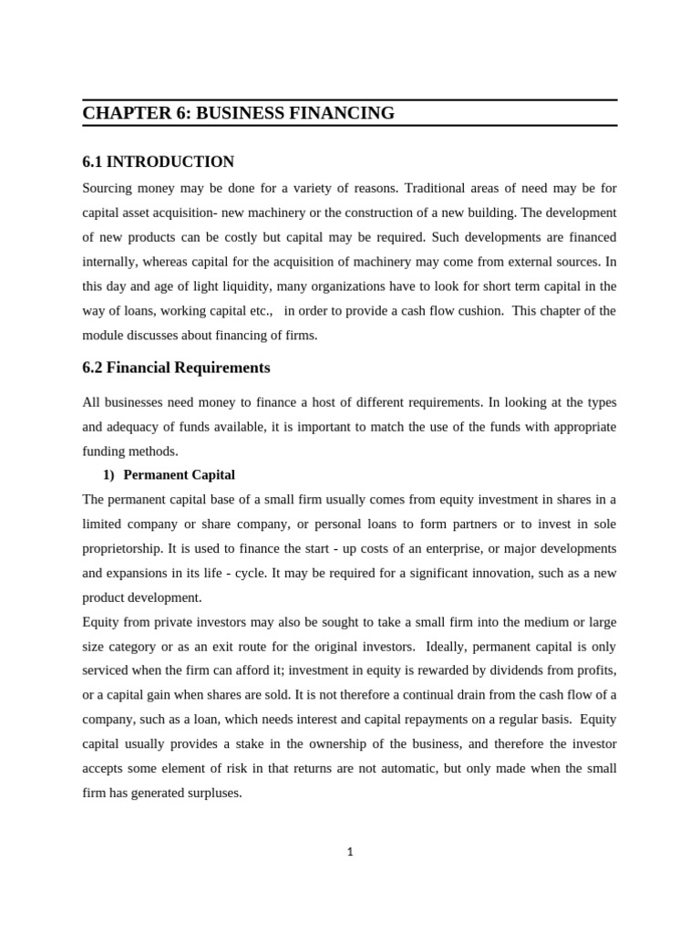 Business Financing Strategies Explained | PDF | Lease | Microfinance