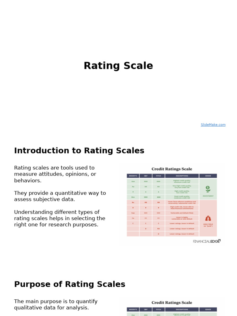 Understanding Rating Scales for Research | PDF