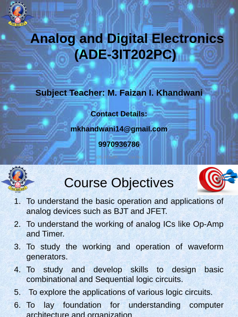 ADE Unit 1 | PDF | Field Effect Transistor | Bipolar Junction Transistor