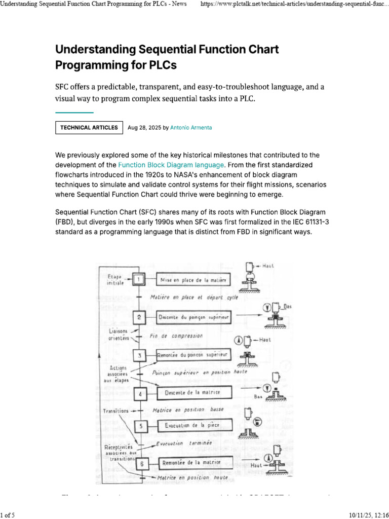 Understanding Sequential Function Chart Programming for PLCs - News | PDF
