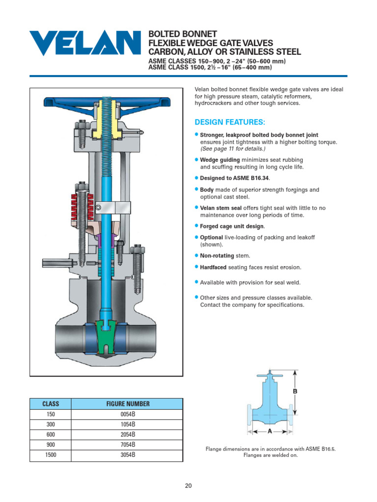 Bolted Bonnet Flexible Wedge Gate Valves | PDF | Valve | Steel
