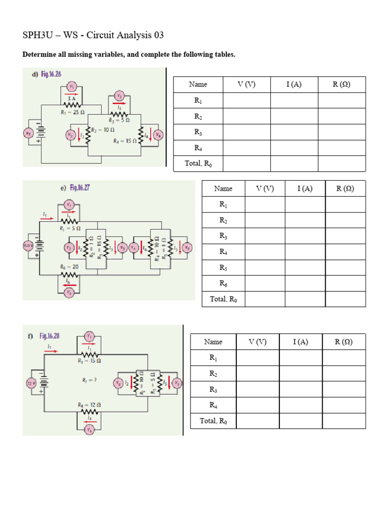 47 WS - Circuit Analysis 03 | PDF