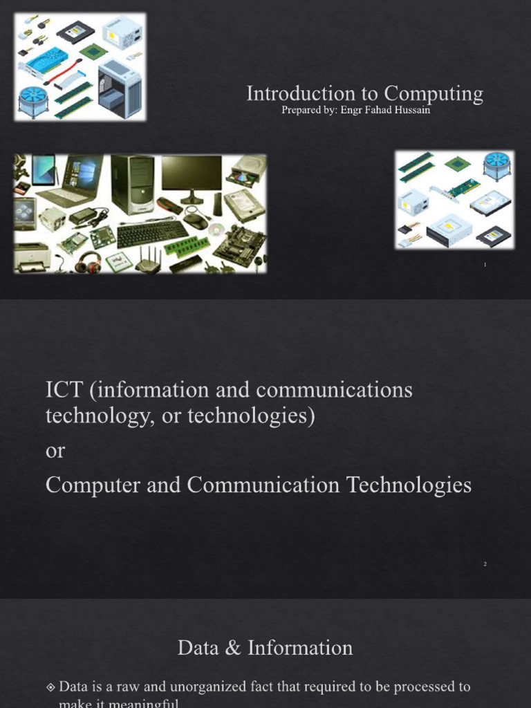 Introduction to Computing Concepts | PDF | Computer Keyboard | Printer ...