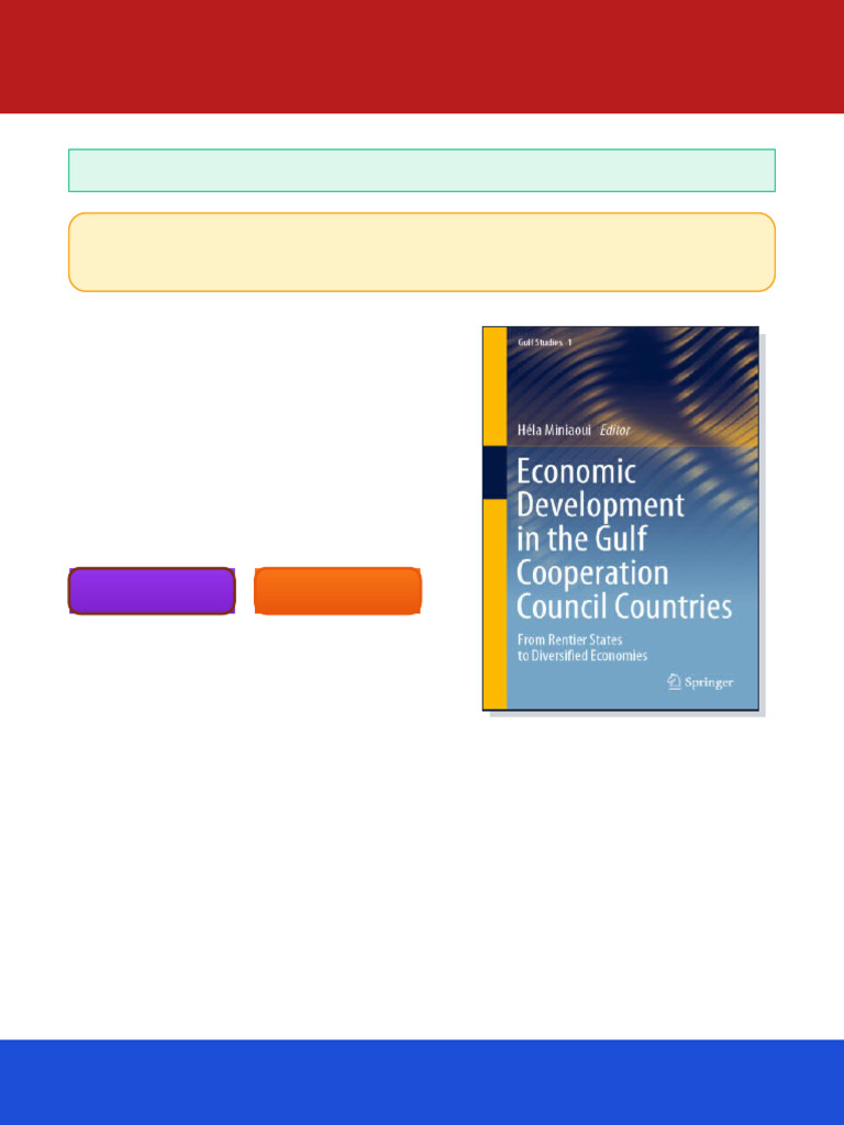 Economic Development in The Gulf Cooperation Council Countries From ...