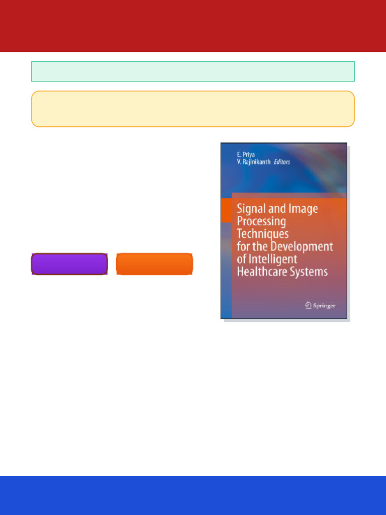 Signal and Image Processing Techniques for the Development of ...