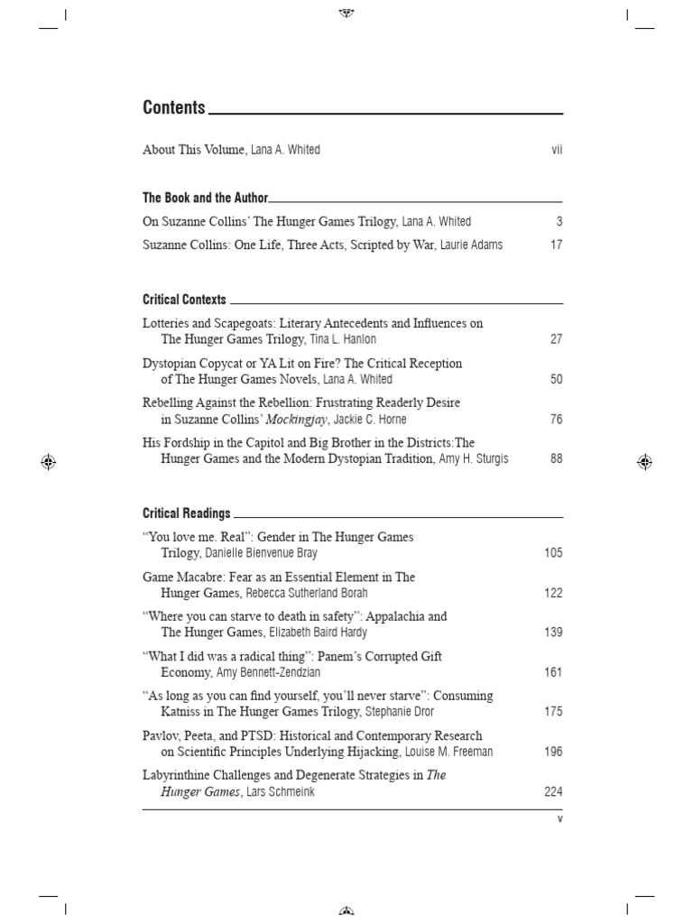 Insights on The Hunger Games Trilogy | PDF | The Hunger Games | Science ...
