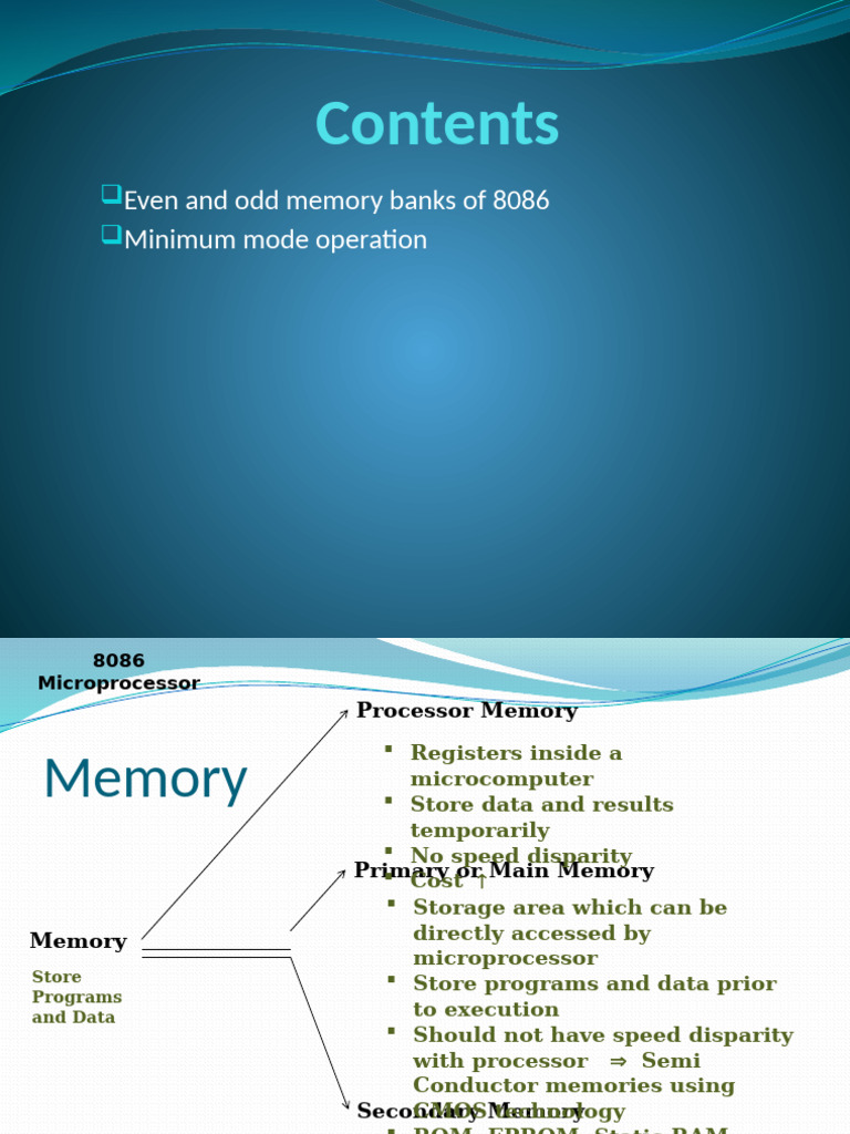 8086 Memory Banks and Operations Guide | PDF | Computer Memory ...