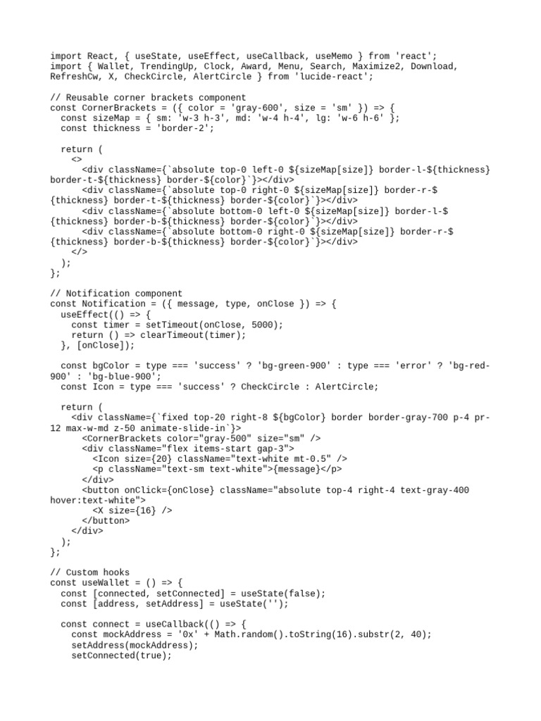 React Staking Dashboard Component | PDF | Software | Software Engineering