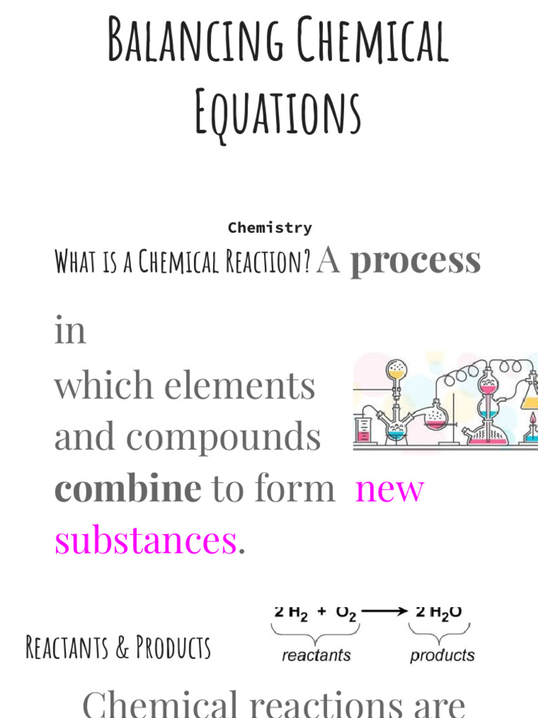 Balancing Chemical Equations Guide | PDF | Chemistry | Chemical Reactions