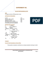 Experiment No.: Pulse Position Modulator Aim