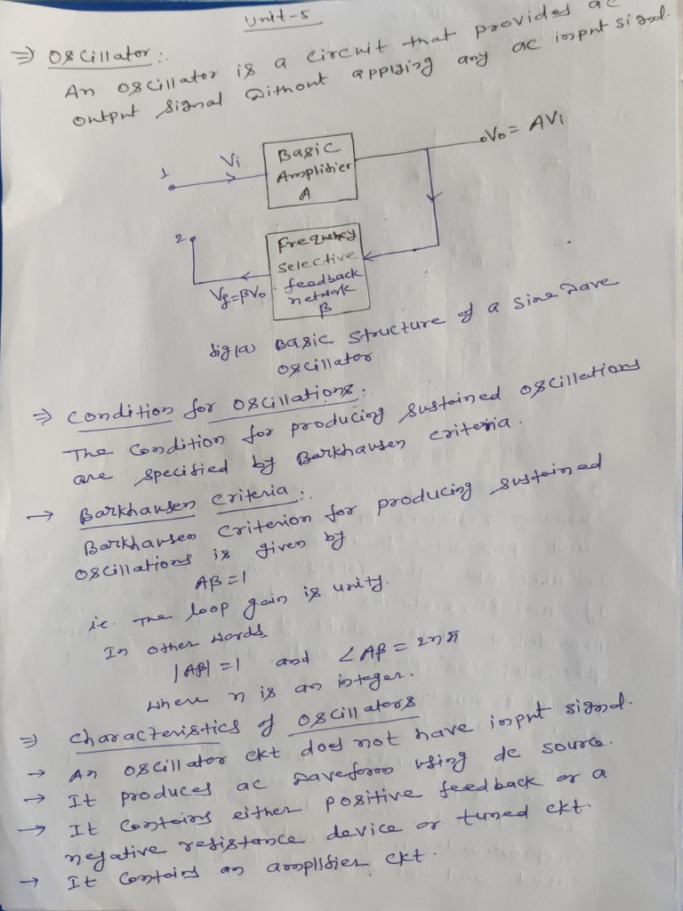 Unit 5 Oscillator | PDF