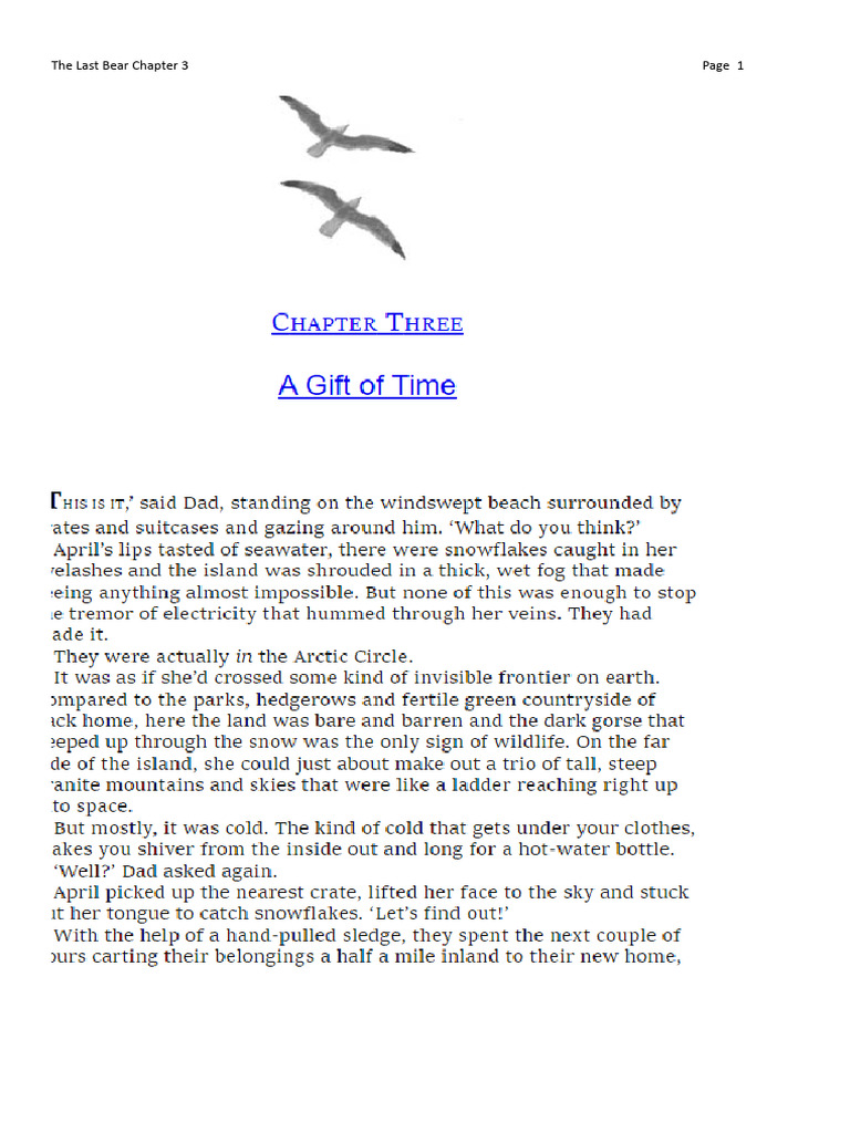 The Last Bear: Chapter 3 Summary | PDF