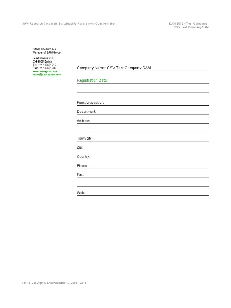 Sample Questionnaire Tcm794 267819 | PDF | Board Of Directors | Supply ...