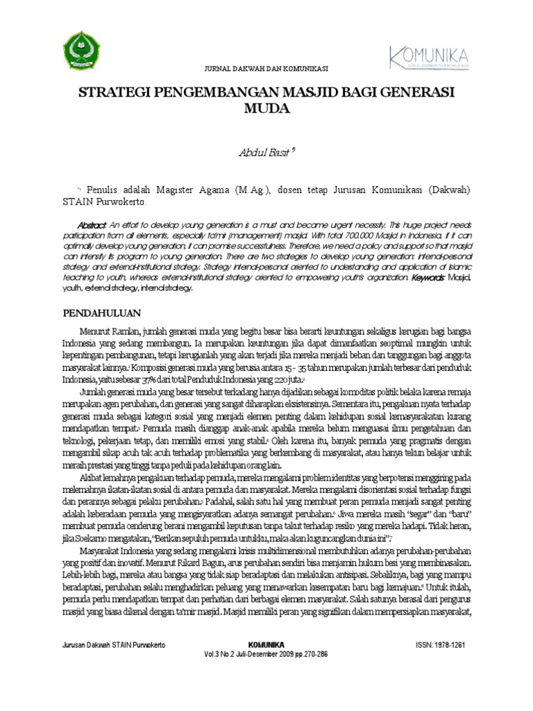 Memakmurkan Masjid Pdf
