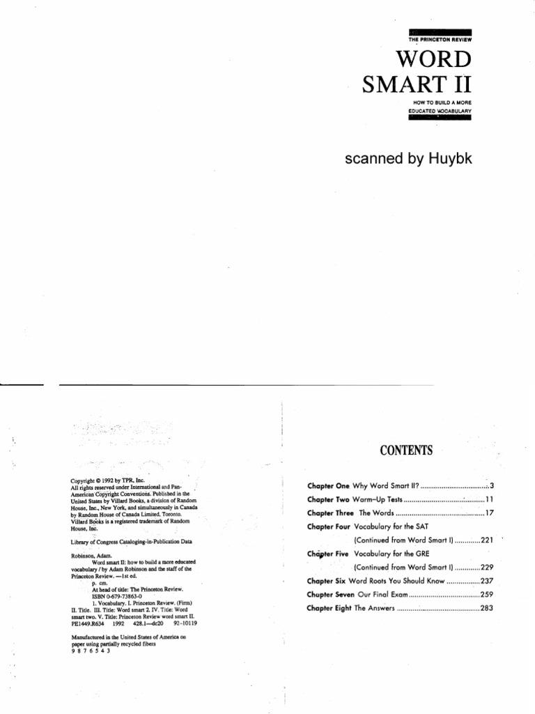Word Smart 2 | PDF