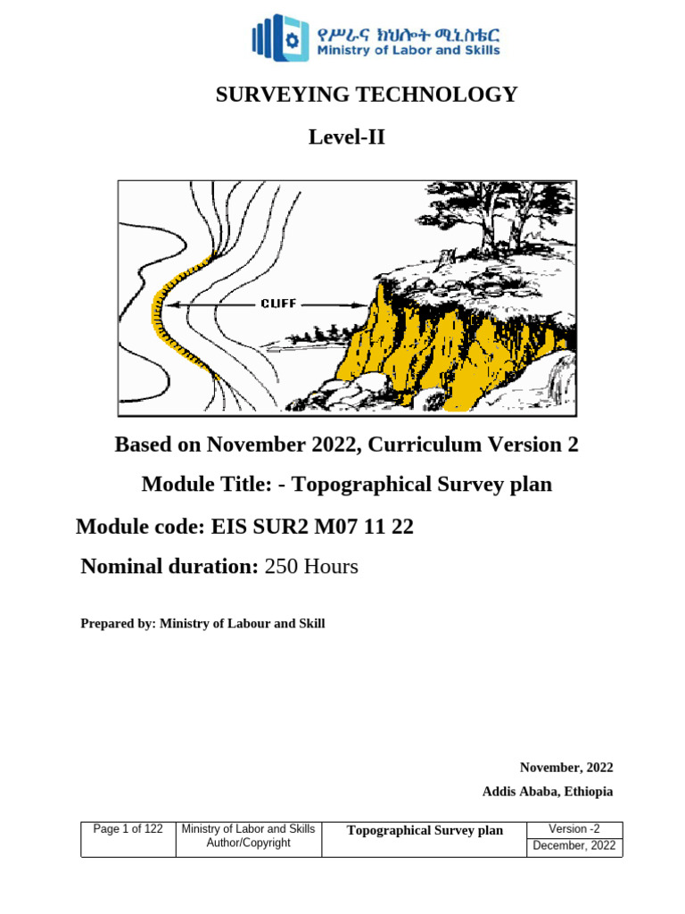 Topographical Surveying Module Guide | PDF | Topography | Area