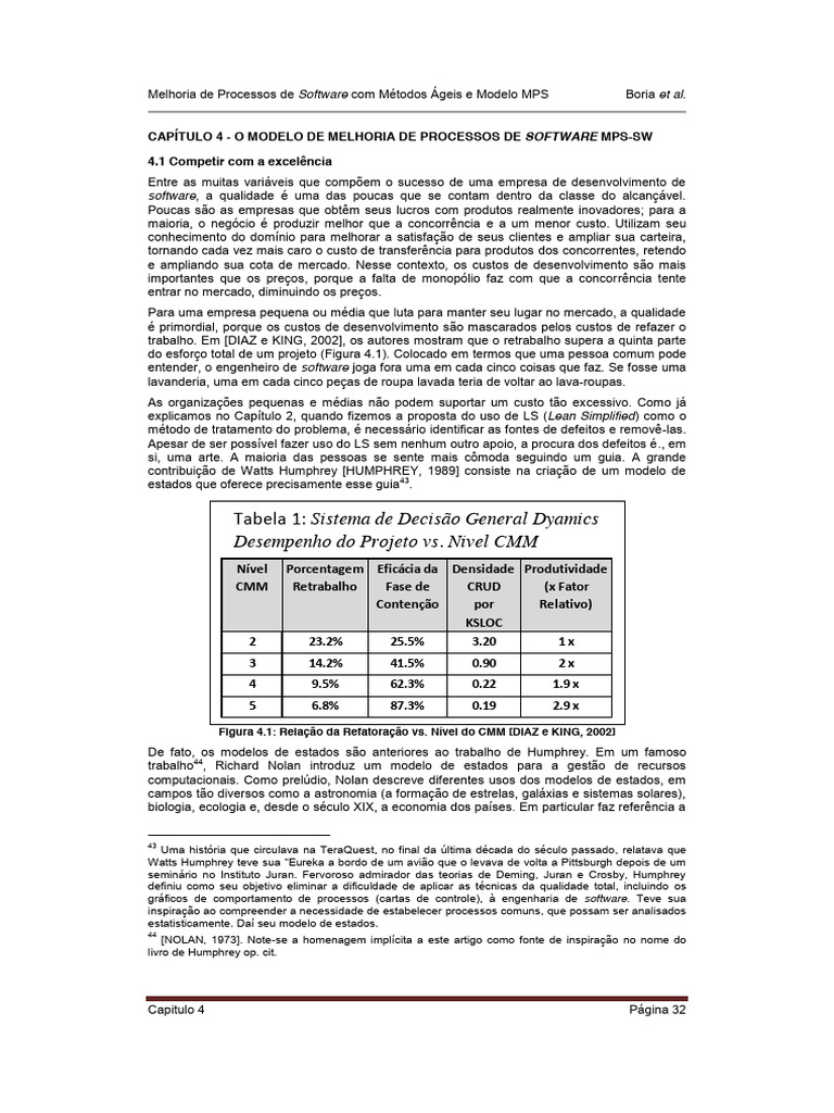 Melhoria de Processos com MPS-SW | PDF | Desenvolvimento ágil de ...