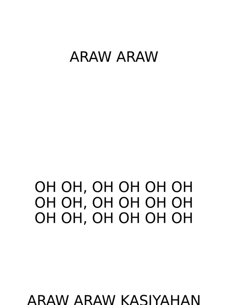 Araw Araw-Wps Office | PDF
