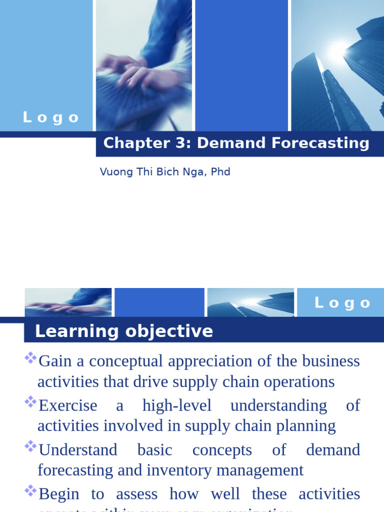 Demand Forecasting in Supply Chain Management | PDF | Supply Chain ...