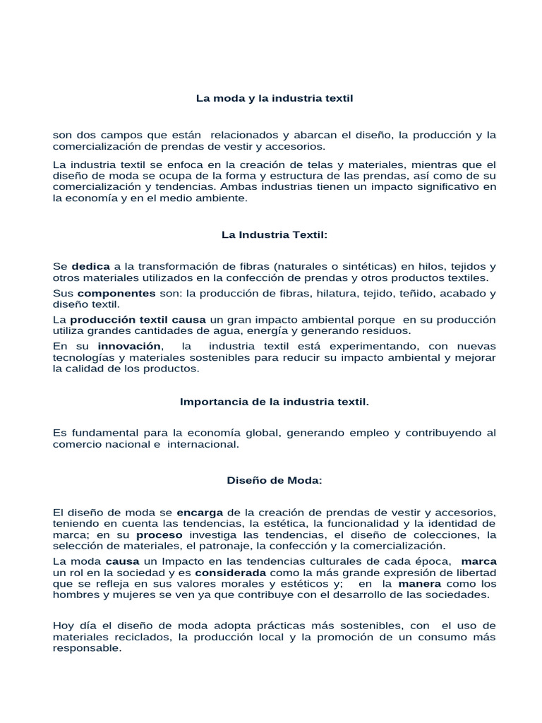 Moda y Textil: Sostenibilidad y Diseño | PDF | Textiles | Moda