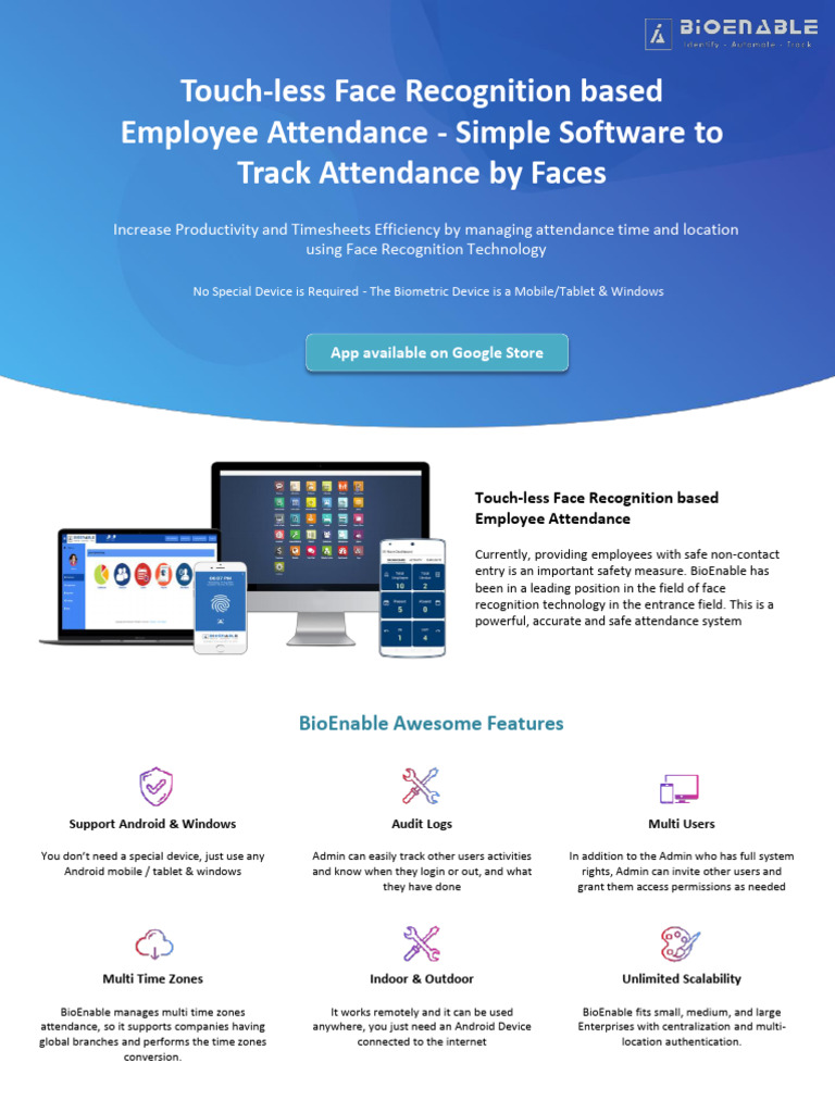 Touch-Less Face Recognition Based Employee Attendance | PDF | Mobile ...
