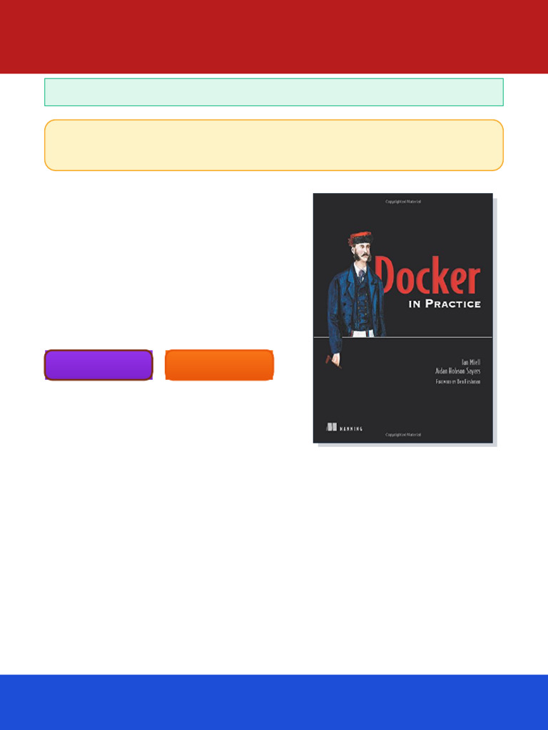 Docker in Practice 1st Edition Ian Miell Ebook Learning Edition | PDF ...