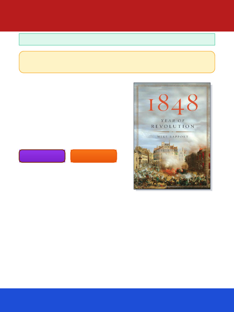1848 Year of Revolution 1st U. S. Edition Mike Rapport ebook chapter-by ...