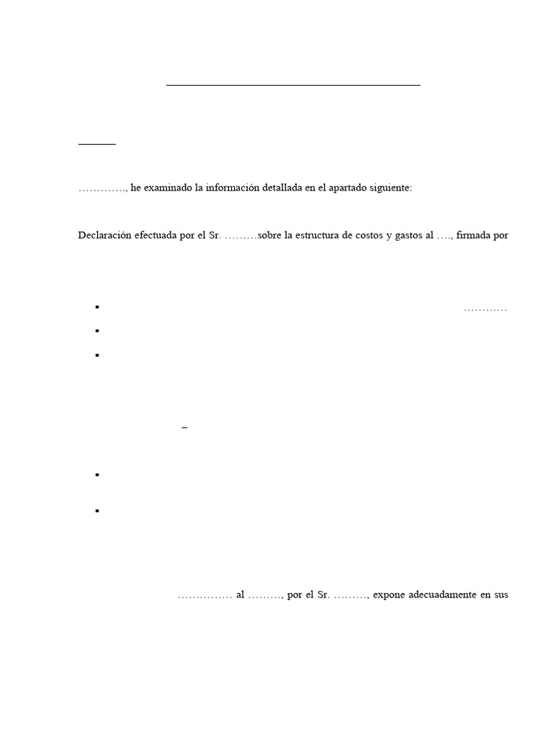 Estructura de Costos y Gastos Detallada | PDF | Economias