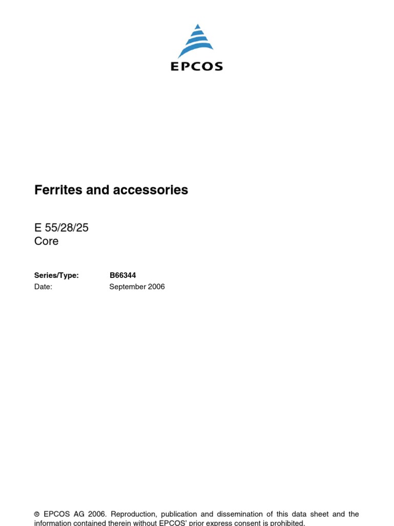 Ferrites and Accessories Data Sheet Data Sheet PDF Soldering Stress (Mechanics)