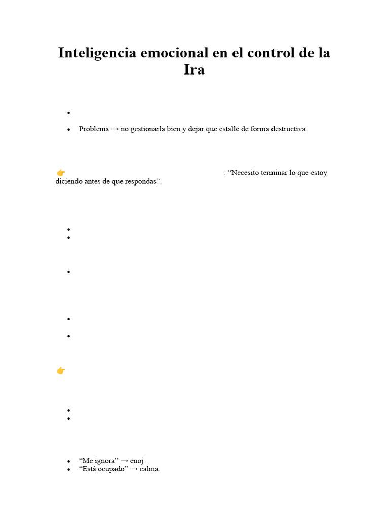 Inteligencia Emocional en El Control de La Ira | PDF | Ira | Las emociones