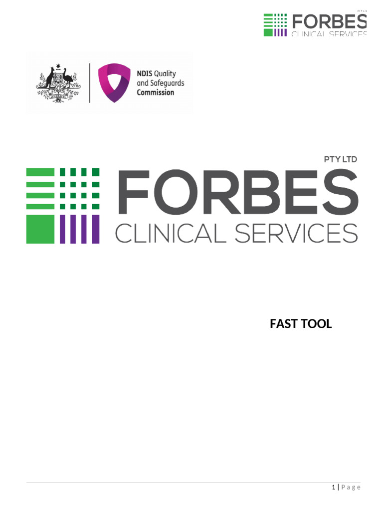 FAST Tool for Behavior Assessment | PDF | Psychological Concepts ...