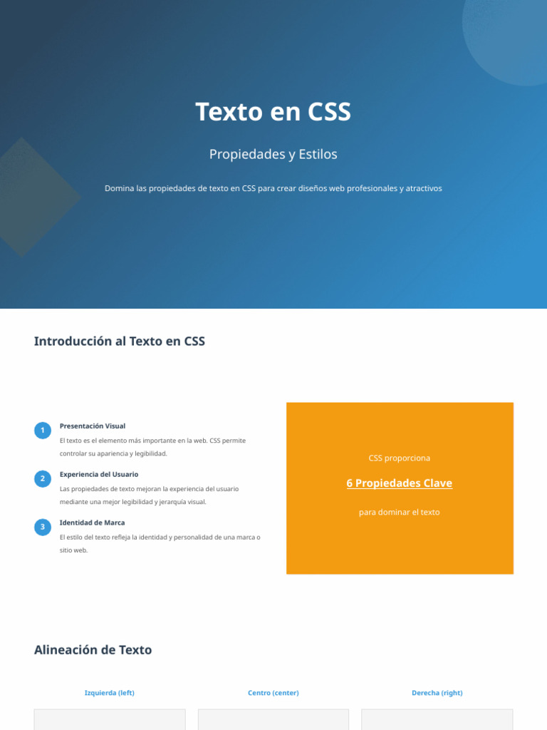 Propiedades de Texto en CSS: Guía Completa | PDF | Estándares del ...