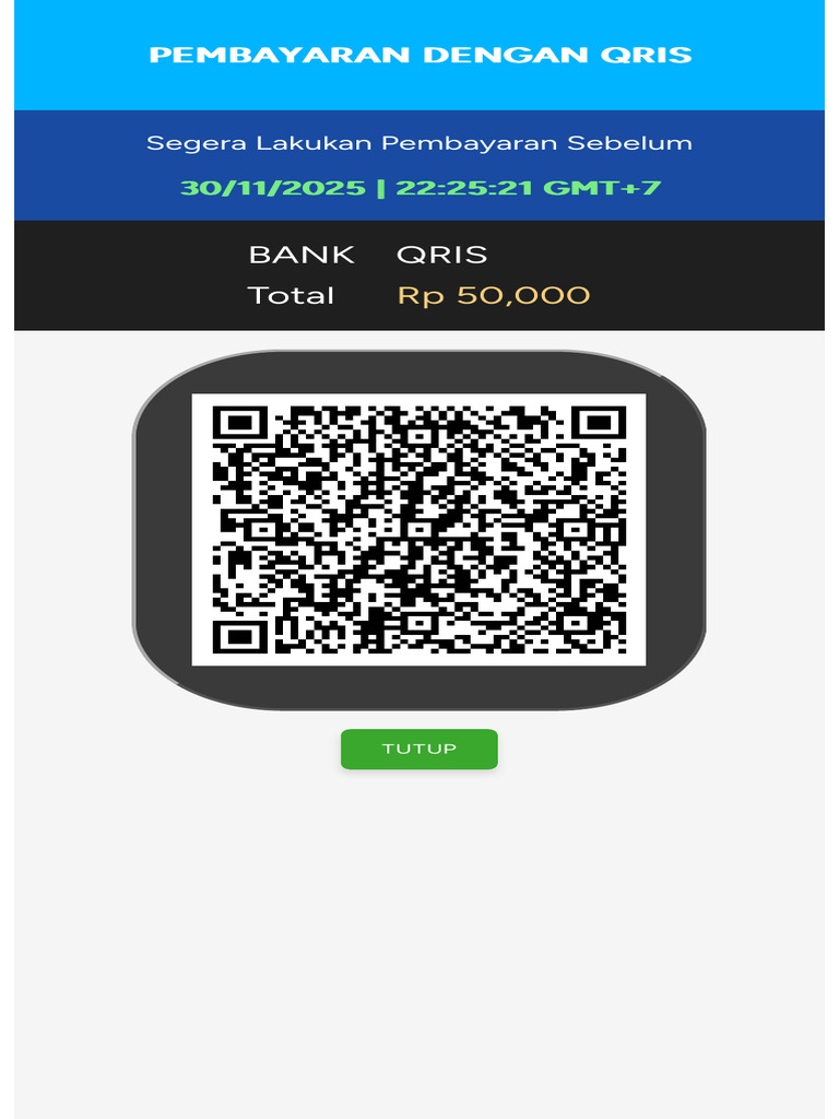 Pembayaran QRIS Sebelum 30 Nov 2025 | PDF