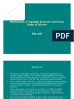 Effectiveness of Regulatory Structure in The Power Sector of Pakistan