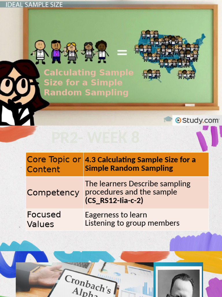 Sample Size Calculation Using Slovin's Formula | PDF | Sampling ...